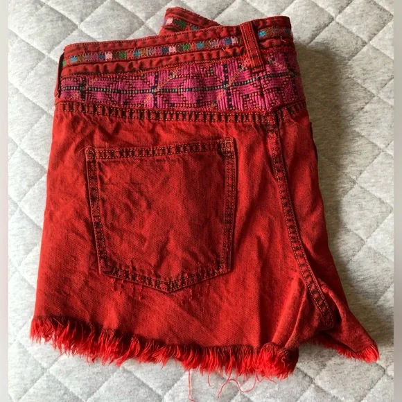 We the free gypsy red cutoff shorts - Picture 10 of 10